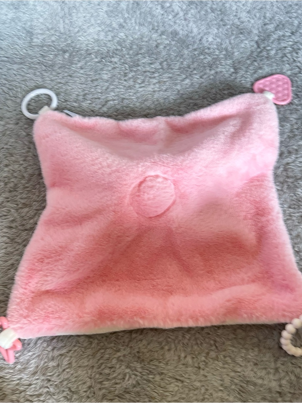 Rudolph Reindeer Clarice Lovey Plush Pink Stuffed Animal Security Blanket Toy‎ - Picture 7 of 7